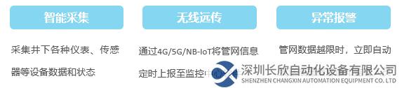 管網運行情況監測，及時發現爆管、淤堵、泄漏等異常現象